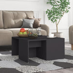 ZNTS Coffee Tables 4 pcs Grey 33x33x33 cm Engineered Wood 806815