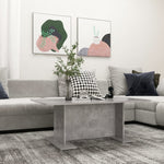 ZNTS Coffee Table Concrete Grey 103.5x60x40 cm Engineered Wood 806844
