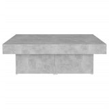 ZNTS Coffee Table Concrete Grey 90x90x28 cm Engineered Wood 806916