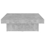 ZNTS Coffee Table Concrete Grey 90x90x28 cm Engineered Wood 806916