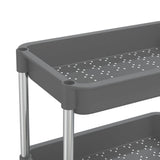 ZNTS 5-Tier Kitchen Trolley Grey 42x29x128 cm Iron and ABS 336333