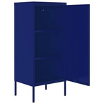 ZNTS Storage Cabinet Navy Blue 42.5x35x101.5 cm Steel 336190