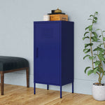 ZNTS Storage Cabinet Navy Blue 42.5x35x101.5 cm Steel 336190