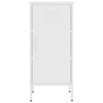 ZNTS Storage Cabinet White 42.5x35x101.5 cm Steel 336197