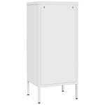 ZNTS Storage Cabinet White 42.5x35x101.5 cm Steel 336197
