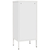 ZNTS Storage Cabinet White 42.5x35x101.5 cm Steel 336197