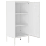 ZNTS Storage Cabinet White 42.5x35x101.5 cm Steel 336197