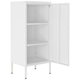 ZNTS Storage Cabinet White 42.5x35x101.5 cm Steel 336197