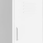 ZNTS Storage Cabinet White 42.5x35x101.5 cm Steel 336197