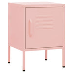 ZNTS Nightstand Pink 35x35x51 cm Steel 336211