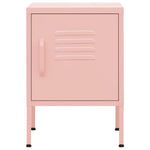 ZNTS Nightstand Pink 35x35x51 cm Steel 336211