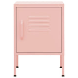 ZNTS Nightstand Pink 35x35x51 cm Steel 336211