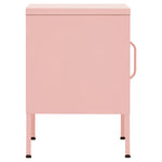 ZNTS Nightstand Pink 35x35x51 cm Steel 336211