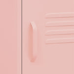 ZNTS Nightstand Pink 35x35x51 cm Steel 336211