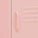 ZNTS Nightstand Pink 35x35x51 cm Steel 336211