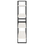 ZNTS 4-Tier Book Cabinet White 80x30x140 cm Solid Pine Wood 806463