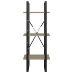 ZNTS 3-Tier Book Cabinet Sonoma Oak 40x30x105 cm Engineered Wood 806490