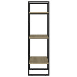 ZNTS 3-Tier Book Cabinet Sonoma Oak 40x30x105 cm Engineered Wood 806490