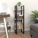 ZNTS 3-Tier Book Cabinet Sonoma Oak 40x30x105 cm Engineered Wood 806490
