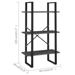 ZNTS Storage Shelf Grey 60x30x105 cm Engineered Wood 806509