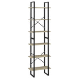ZNTS Storage Shelf Sonoma Oak 60x30x210 cm Engineered Wood 806520