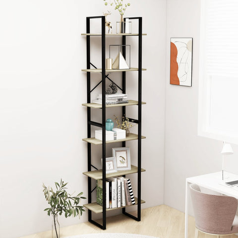 ZNTS Storage Shelf Sonoma Oak 60x30x210 cm Engineered Wood 806520