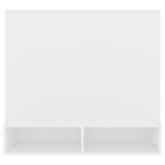 ZNTS Wall TV Cabinet White 102x23.5x90 cm Engineered Wood 808260