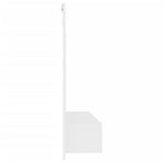 ZNTS Wall TV Cabinet White 102x23.5x90 cm Engineered Wood 808260