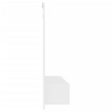 ZNTS Wall TV Cabinet White 102x23.5x90 cm Engineered Wood 808260