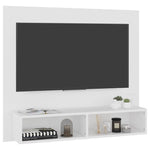 ZNTS Wall TV Cabinet White 102x23.5x90 cm Engineered Wood 808260