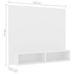 ZNTS Wall TV Cabinet White 102x23.5x90 cm Engineered Wood 808260