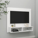 ZNTS Wall TV Cabinet White 102x23.5x90 cm Engineered Wood 808260