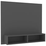 ZNTS Wall TV Cabinet Grey 102x23.5x90 cm Engineered Wood 808262