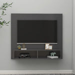 ZNTS Wall TV Cabinet Grey 102x23.5x90 cm Engineered Wood 808262