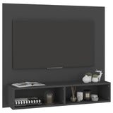ZNTS Wall TV Cabinet Grey 102x23.5x90 cm Engineered Wood 808262