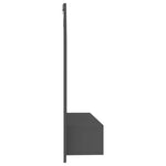 ZNTS Wall TV Cabinet Grey 102x23.5x90 cm Engineered Wood 808262