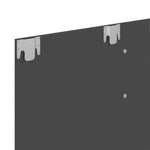 ZNTS Wall TV Cabinet Grey 102x23.5x90 cm Engineered Wood 808262