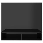 ZNTS Wall TV Cabinet High Gloss Black 102x23.5x90 cm Engineered Wood 808267