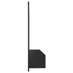 ZNTS Wall TV Cabinet High Gloss Black 102x23.5x90 cm Engineered Wood 808267