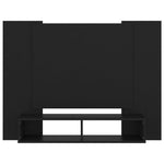 ZNTS Wall TV Cabinet Black 120x23.5x90 cm Engineered Wood 808288