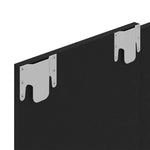 ZNTS Wall TV Cabinet Black 120x23.5x90 cm Engineered Wood 808288