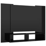 ZNTS Wall TV Cabinet High Gloss Black 120x23.5x90 cm Engineered Wood 808294