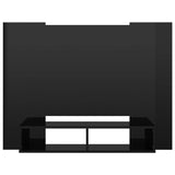 ZNTS Wall TV Cabinet High Gloss Black 120x23.5x90 cm Engineered Wood 808294
