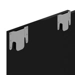 ZNTS Wall TV Cabinet High Gloss Black 120x23.5x90 cm Engineered Wood 808294