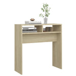 ZNTS Console Table Sonoma Oak 78x30x80 cm Engineered Wood 808299