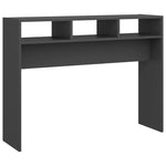 ZNTS Console Table Grey 105x30x80 cm Engineered Wood 808307