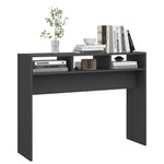 ZNTS Console Table Grey 105x30x80 cm Engineered Wood 808307