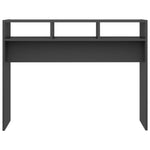 ZNTS Console Table Grey 105x30x80 cm Engineered Wood 808307