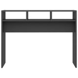 ZNTS Console Table Grey 105x30x80 cm Engineered Wood 808307