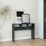 ZNTS Console Table Grey 105x30x80 cm Engineered Wood 808307